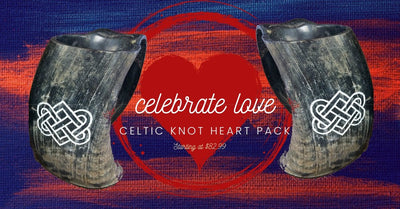 Now Available – Celtic Love Knot Drinking Horn Set