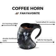 Whether you're hosting a Viking-themed party or just enjoying a drink with friends, our Viking Horn Tankards are sure to impress. The natural material of the horn keeps your drinks at the perfect temperature, and the unique shape and color of each tankard add to the authenticity of the Viking experience