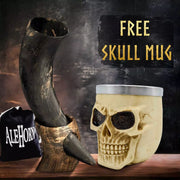 Drinking Horn w/ FREE Skull Mug