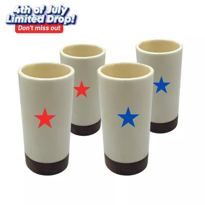 American Star Shot Horn 4 Pack - July 4th Special