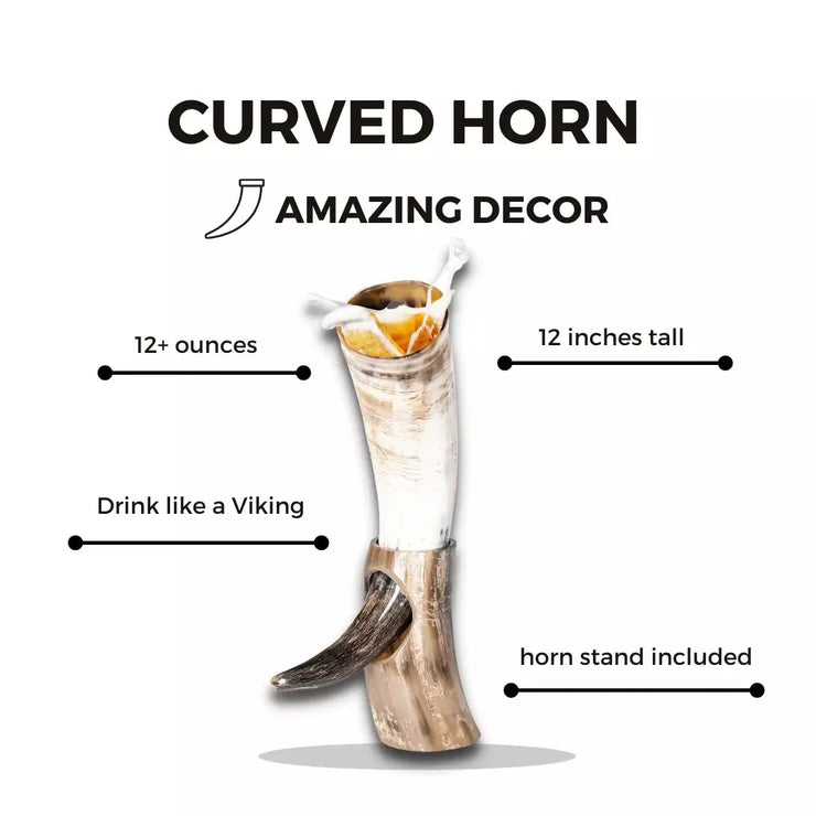 Choose a drinking vessel that stands out from the rest, and order your own Viking Horn Tankard today. With its ethical sourcing, unique appearance, and practicality, it&
