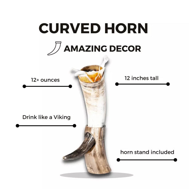 Choose a drinking vessel that stands out from the rest, and order your own Viking Horn Tankard today. With its ethical sourcing, unique appearance, and practicality, it's the perfect choice for anyone who wants to enjoy their drinks in style