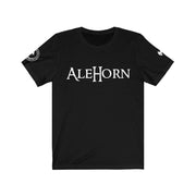 What makes AleHorn so unique? Not only does their apparel make for a great outfit but also they have runes embroidered onto them! These are Viking Runes that represent different meanings which can be found in our guide to understanding these symbols. This will help take your look from meh to oh my god I'm going as Freya this year! This shirt encapsulates the gray wolf of odin with runes on one sleeve and double crossed Viking axes on the other