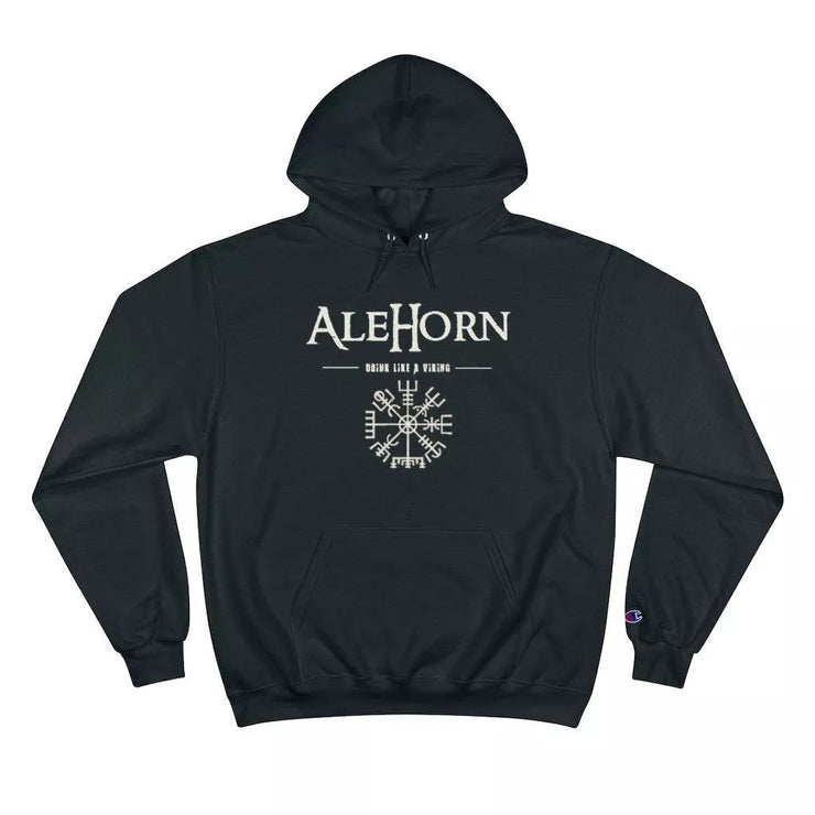 AleHorn Vegvísir Champion Hoodie - AleHorn - Viking Drinking Horn Vessels and Accessories