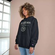 AleHorn Vegvísir Champion Hoodie - AleHorn - Viking Drinking Horn Vessels and Accessories