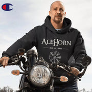 AleHorn Vegvísir Champion Hoodie - AleHorn - Viking Drinking Horn Vessels and Accessories