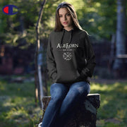 AleHorn Vegvísir Champion Hoodie - AleHorn - Viking Drinking Horn Vessels and Accessories