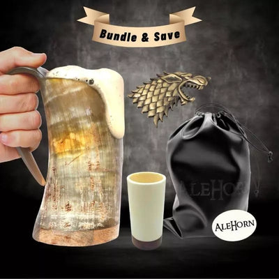 Large Drinking Horn Special Offer - AleHorn - Viking Drinking Horn Vessels and Accessories