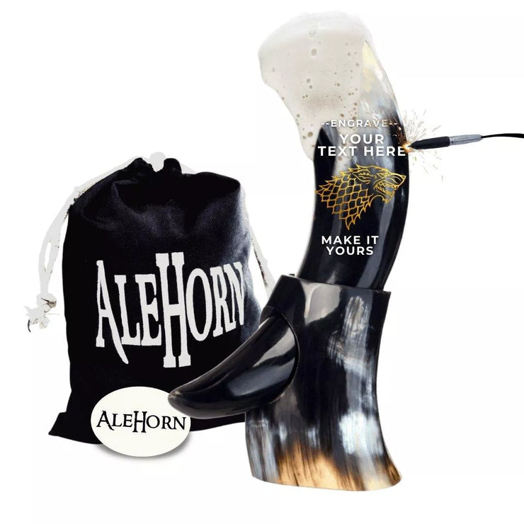 Engrave Your Drinking Horn - AleHorn - Viking Drinking Horn Vessels and Accessories
