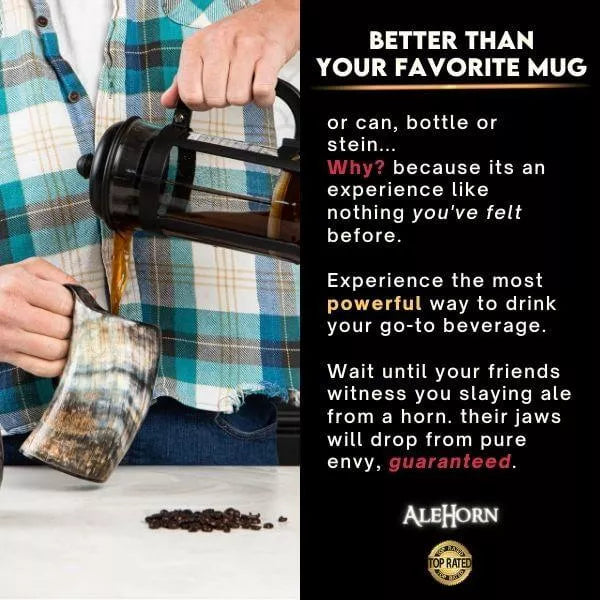 Whether you're hosting a traditional Viking wedding or just want something to help keep your favorite drink warm, this coffee tankard will be perfect.