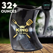 You'll never run out of drink with this giant 32 ounce grilling viking drinking horn.