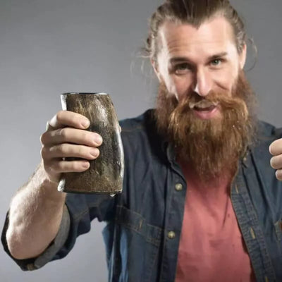 This unique cup provides the perfect way to enjoy your favorite beverage on-the go. It's made of high quality ox horn making it durable enough for any occasion and easy clean up.