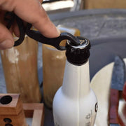 Medieval Hand Forged Iron Beer Bottle Opener - AleHorn - Viking Drinking Horn Vessels and Accessories