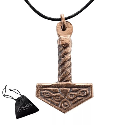 Mjolnir - Thor's Hammer - Pendant - AleHorn - Viking Drinking Horn Vessels and Accessories