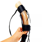 The White Whale Strapped Drinking Horn - AleHorn - Viking Drinking Horn Vessels and Accessories
