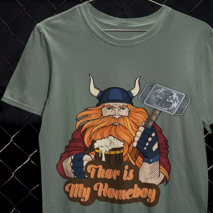 Thor Is My Homeboy Tee - AleHorn - Viking Drinking Horn Vessels and Accessories