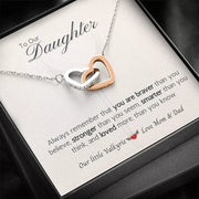 To Our Daughter - Our Little Valkyrie Necklace - AleHorn - Viking Drinking Horn Vessels and Accessories