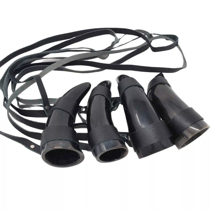Toasting Shot Horn with Strap - AleHorn - Viking Drinking Horn Vessels and Accessories