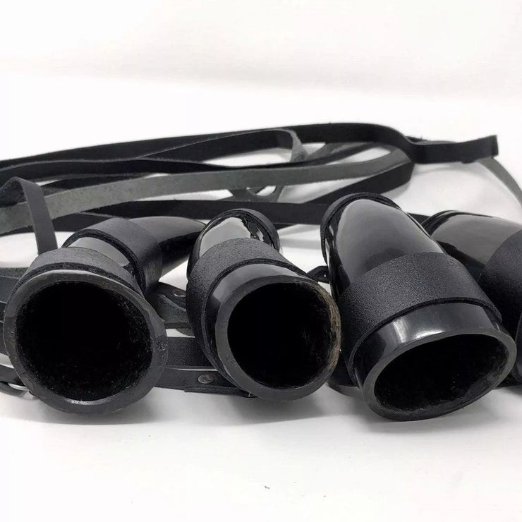 Toasting Shot Horn with Strap - AleHorn - Viking Drinking Horn Vessels and Accessories